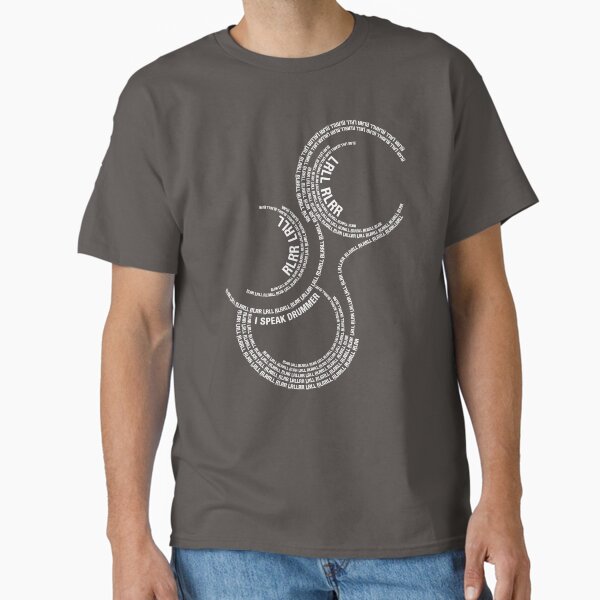 Item preview, I Speak Drummer - Paradiddle Drum Rudiment RLRR LRLL Pattern (white text) designed and sold by Kendall Anderson.