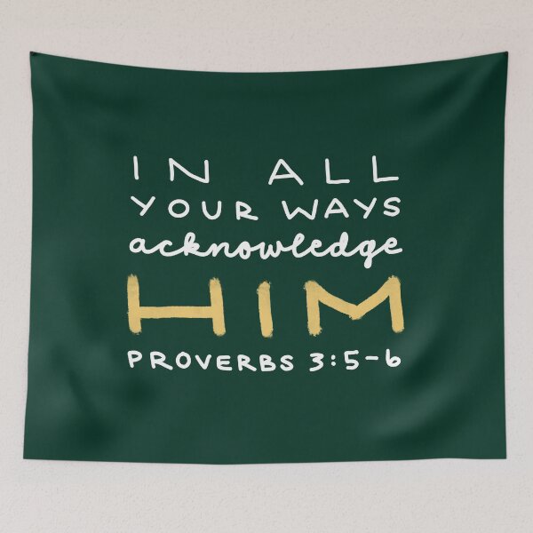 Item preview, IN ALL YOUR WAYS ACKNOWLEDGE HIM designed and sold by handletteringem.