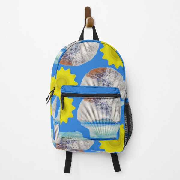 Item preview, Shell I dream - pattern with shell, sea, sun, blue sky designed and sold by kikidu21.