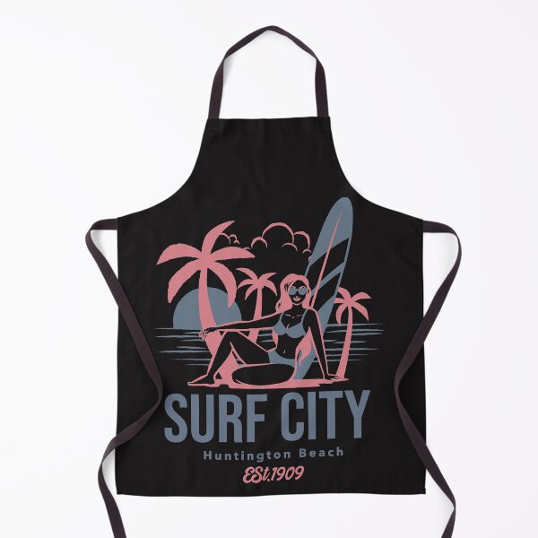 Item preview, Surf City USA Huntington Beach California Retro Surfer designed and sold by Samsdesignshop.