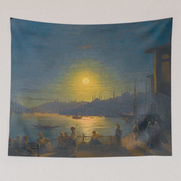 Item preview, Moonrise Over The Golden Horn (1886) By Ivan Konstantinovich Aivazovsky. designed and sold by sunny-007.