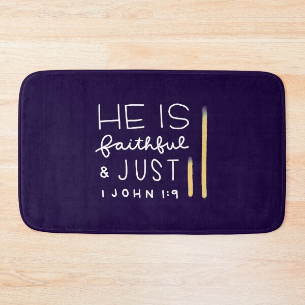 Item preview, HE IS FAITHFUL AND JUST designed and sold by handletteringem.