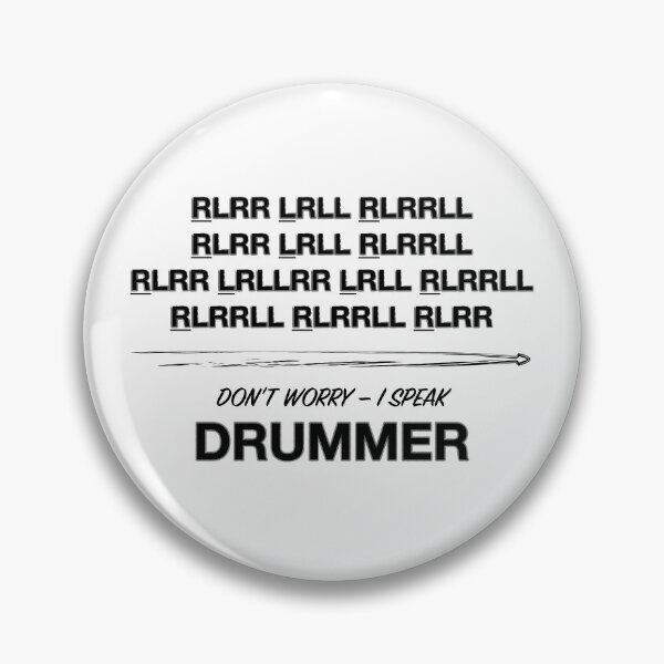 Item preview, Don't Worry, I Speak Drummer (black text) designed and sold by Kendall Anderson.