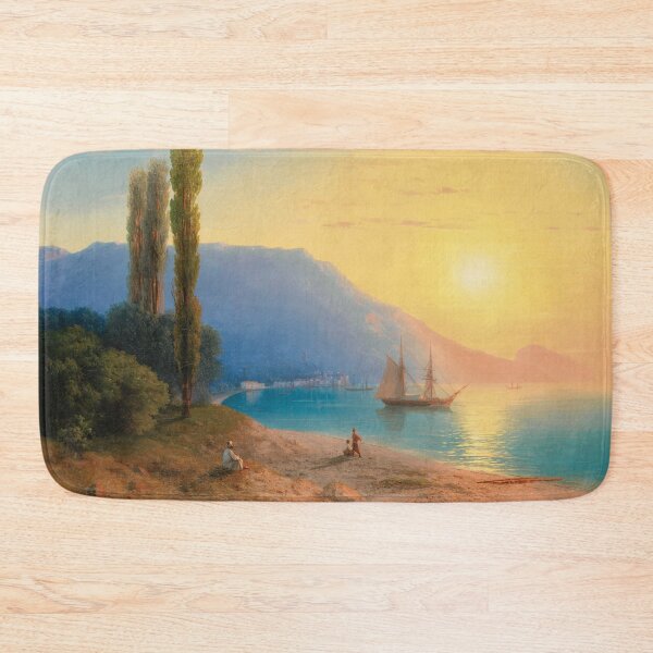Item preview, Sunset Over Yalta (1861) By Ivan Konstantinovich Aivazovsky (Russian, 1817-1900). designed and sold by sunny-007.