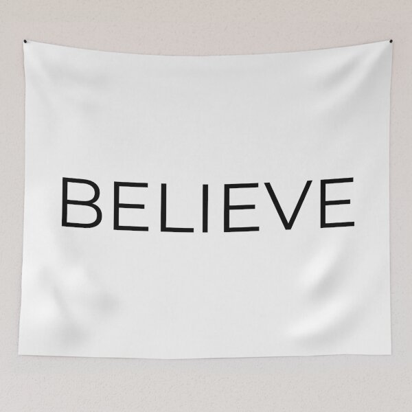 Item preview, Believe word Minimal Simple Text Design - Black Font  designed and sold by BE The Oracle.
