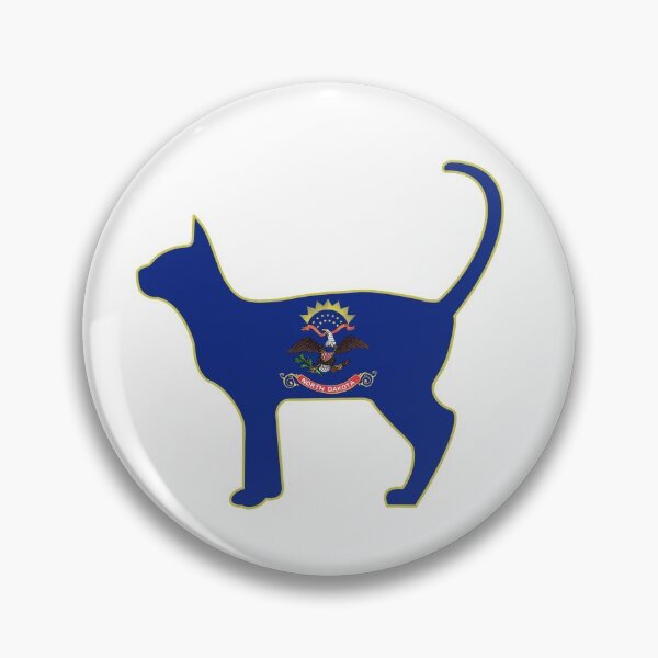 Item preview, State of North Dakota Flag for Cat Lovers designed and sold by Gsallicat.
