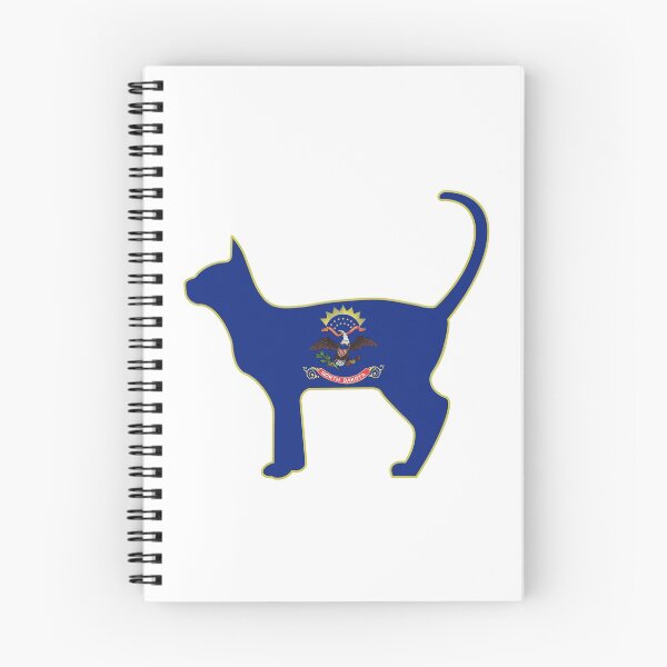 Item preview, State of North Dakota Flag for Cat Lovers designed and sold by Gsallicat.