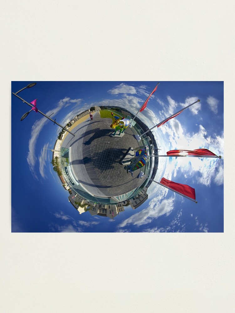 Alternate view of Two Cows on Parade - Ebrington Square, Derry Photographic Print