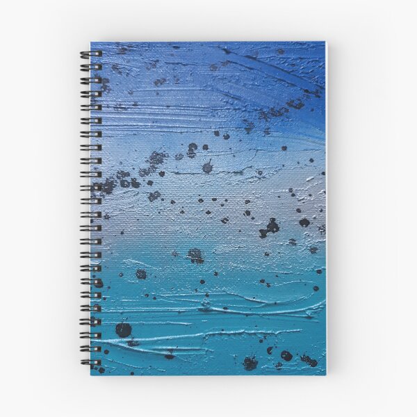 Item preview, Blue spray paint art,blue abstract, textured art,galaxy art designed and sold by kreativekrys.