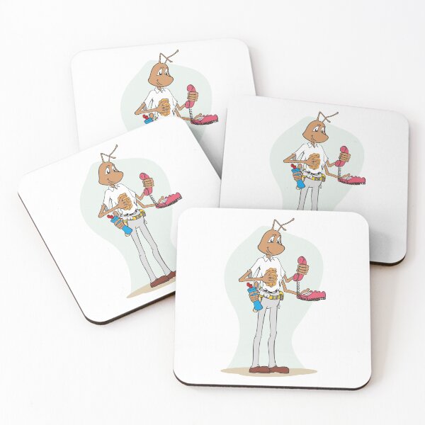 Item preview, Ant mascot Illustration cleaning equipment office with cloth. Ideal for catalogs, informative and institutional material designed and sold by LucianoCosmo.