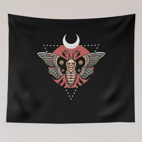 Item preview, Death Moth Skull black designed and sold by dr-tars.