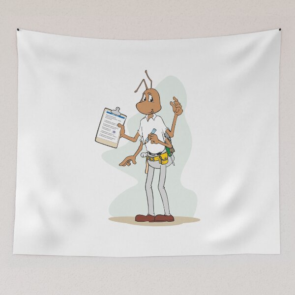 Item preview, Illustration mascot ant with pencil and clipboard. Ideal for catalogs, informative and institutional material designed and sold by LucianoCosmo.