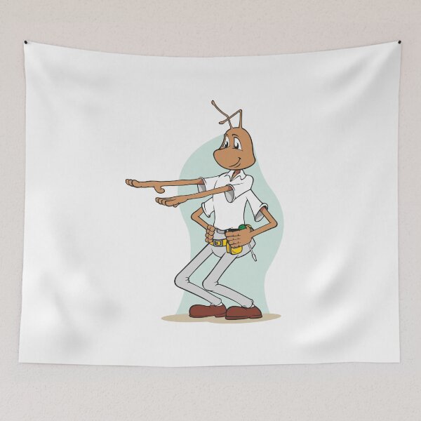 Item preview, Illustration of ant mascot doing stretching exercises. Ideal for catalogs, informative and institutional material designed and sold by LucianoCosmo.