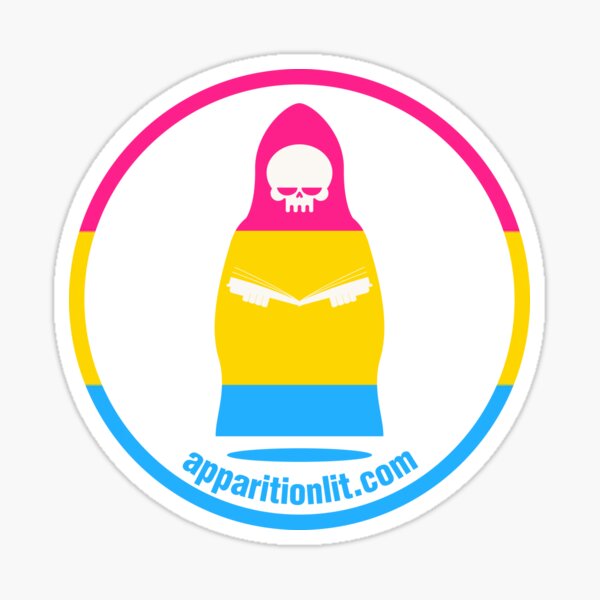 Pansexual Pride Flag As The Apparition Lit Ghostie Sticker