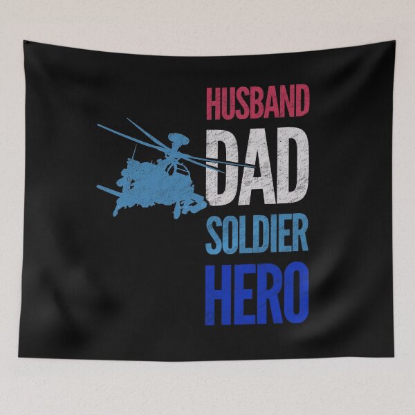 Item preview, Husband dad soldier hero designed and sold by mwebba2005.