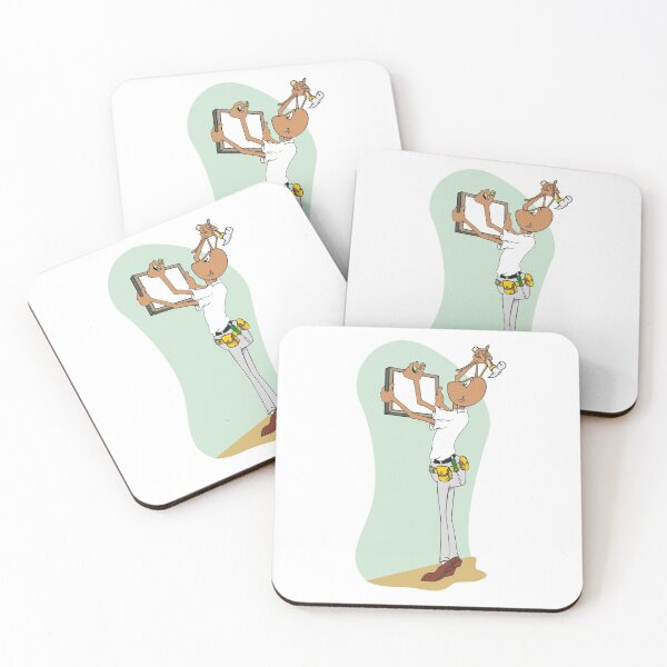 Item preview, Ant mascot Illustration placing a picture on the wall. Ideal for catalogs, informative and institutional material designed and sold by LucianoCosmo.