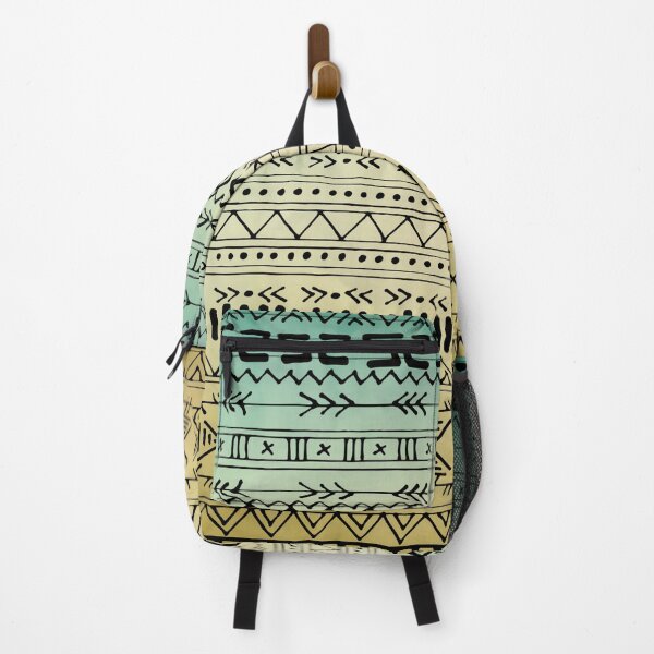 Item preview, Green To Yellow Gradient Aztec Pattern designed and sold by Designs By YL.