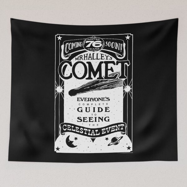 Item preview, Halley's Comet - White designed and sold by Banjoboy Art.
