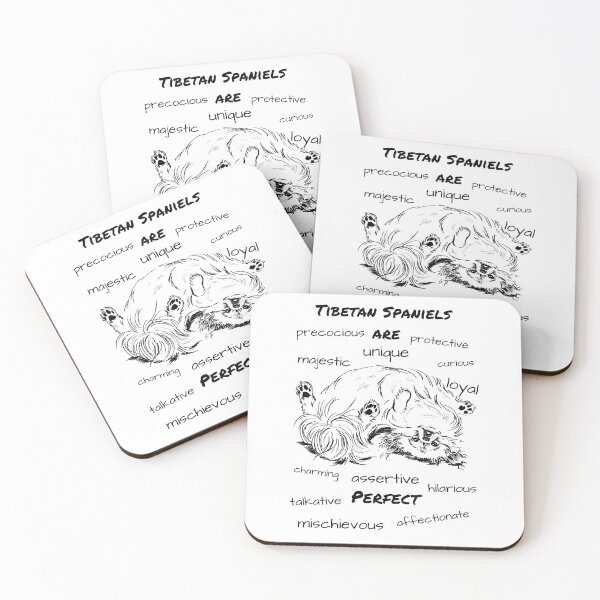 Item preview, Wonderful and Adorable Tibetan Spaniels are Perfect Design designed and sold by Monica C. Webster.