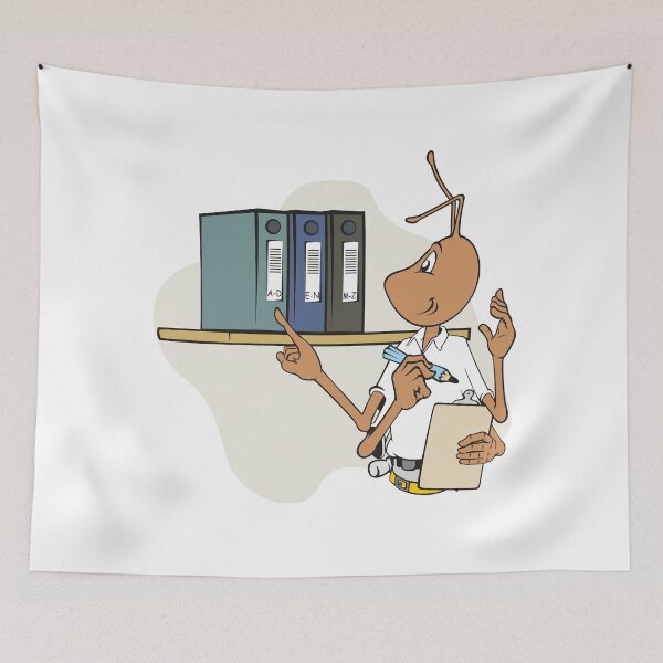 Item preview, Illustration mascot ant with clipboard and inspecting files. Ideal for catalogs, informative and institutional material designed and sold by LucianoCosmo.