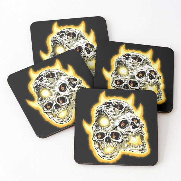 Item preview, Horned Triple Skull designed and sold by Chris LaBonte.