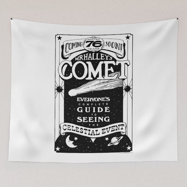 Item preview, Halley's Comet - Black designed and sold by Banjoboy Art.