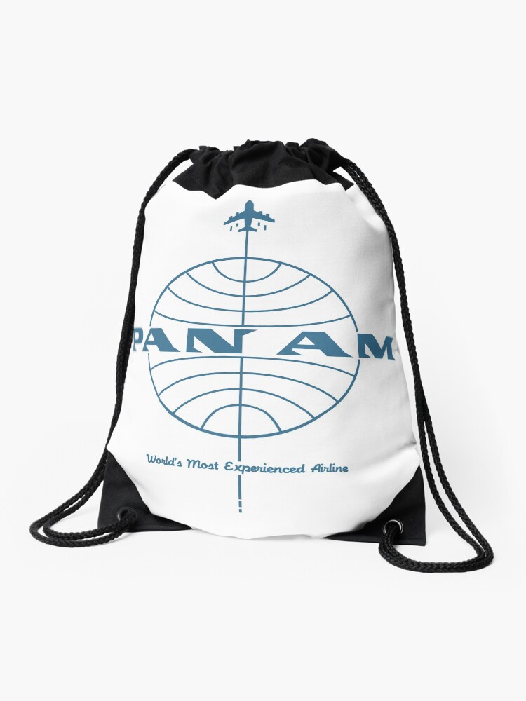 Pan Am Pan American World Airways Drawstring Bag