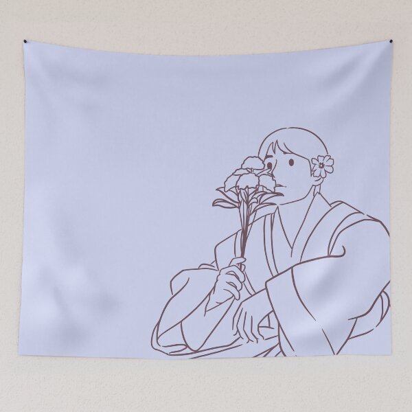 Item preview, Lineart Blue sky Vincenzo Cassano with White Hanbok  designed and sold by cimong.