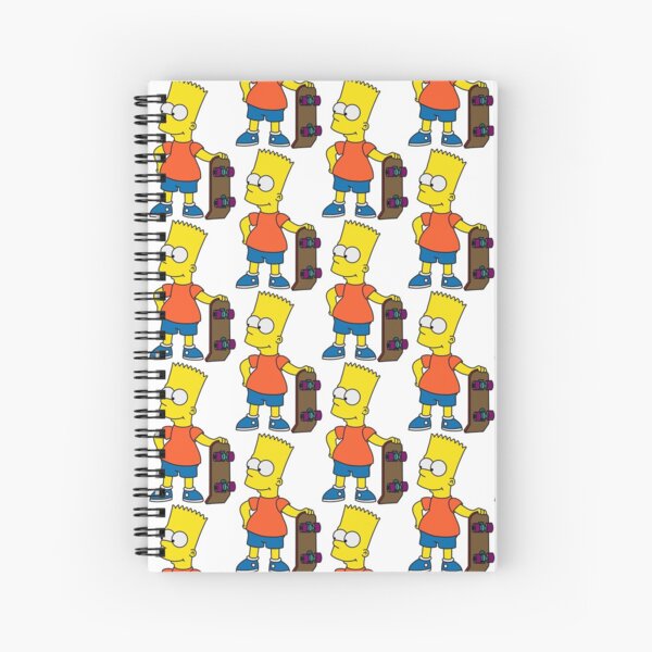 Sad Bart Simpson Spiral Notebooks for Sale