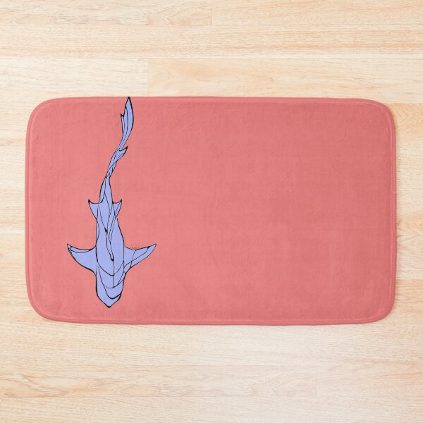 Item preview, Black/Light Blue Line Art White Shark Ocean Themed Design Lemon, Tiger, Cookie Cutter Shark designed and sold by Celosia Liv.