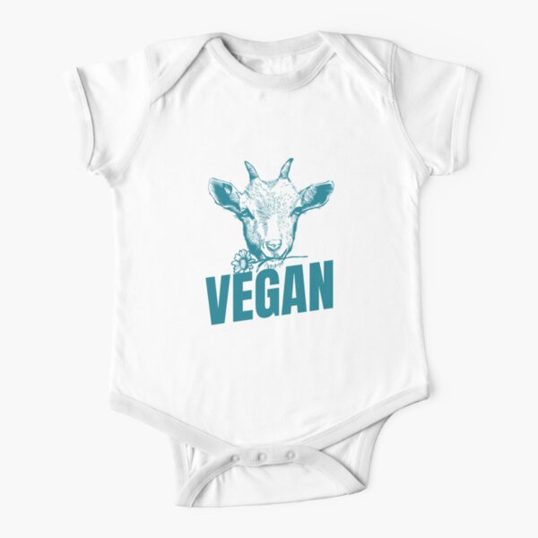 Vegan Goat Short Sleeve Baby One-Piece