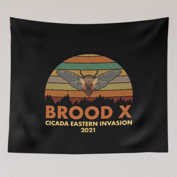Item preview, Retro Brood X Cicada Invasion Party Eastern Hatch 2021 designed and sold by elderberry.