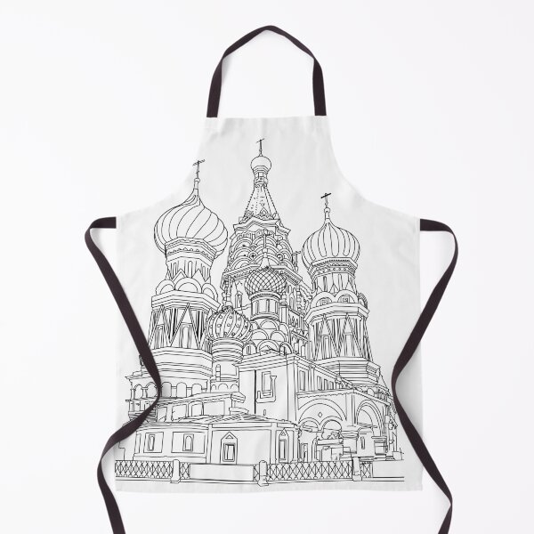 Item preview, St. Basil’s Cathedral Moscow, Russia line art designed and sold by I Am Skye With An E.