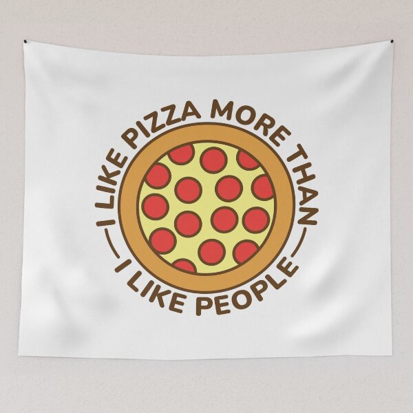 Item preview, I like pizza more than I like people designed and sold by 23mangoes.