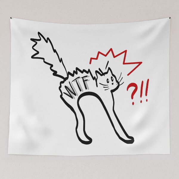 Item preview, cat in shock designed and sold by LiquidCats.