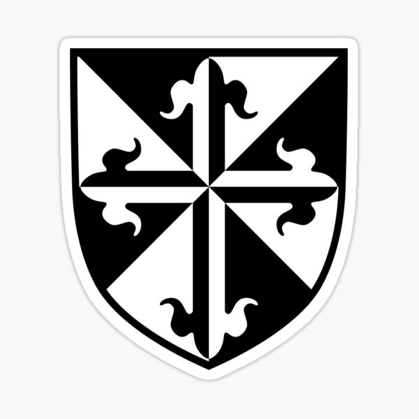 Order Of Preachersdominicans Catholic Shield Coat Of Arms Sticker For Sale By Calderuk