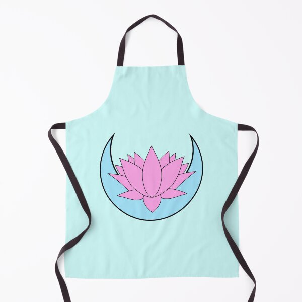 Item preview, Moon and Lotus - Blue designed and sold by TheeForestFox Shop.