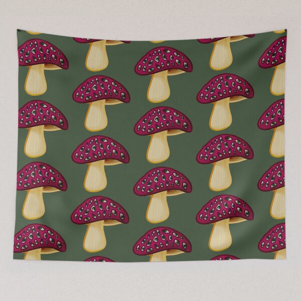 Item preview, Psychedelic mushroom with eyes designed and sold by anthill-art.