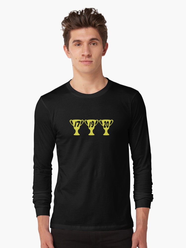 Thumbnail 1 of 5, Long Sleeve T-Shirt, Three Time Tiger Premierships designed and sold by RustyPanello.
