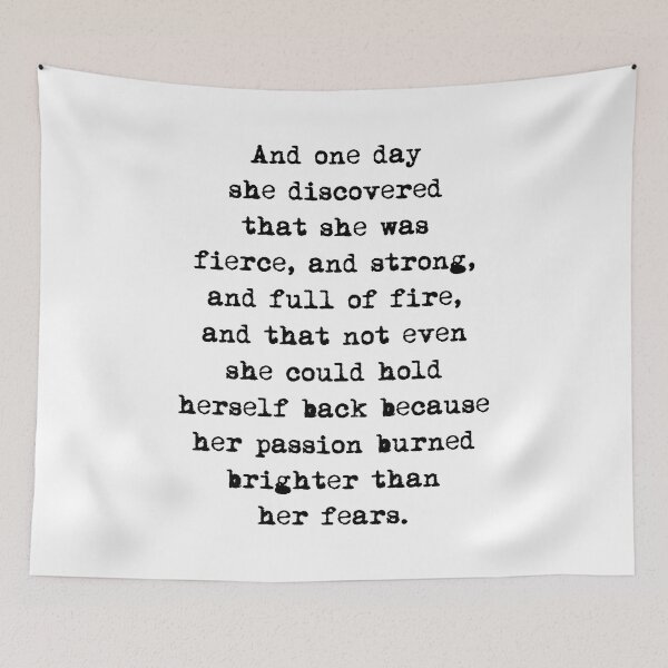 Item preview, And one day she discovered that she was fierce and strong designed and sold by corbrand.