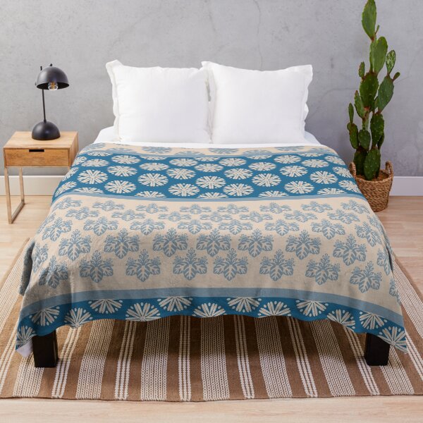 Aperçu de l'œuvre Motif Patchwork Motif Géométrique Japonais Classique Bleu créée et vendue par Anna Lemos.