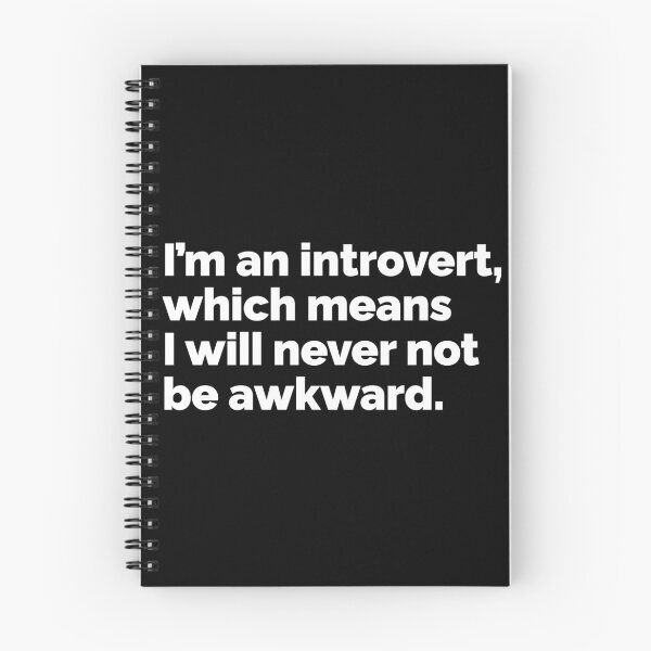 Item preview, Im an introvert which means I will never not be awkward designed and sold by 23mangoes.