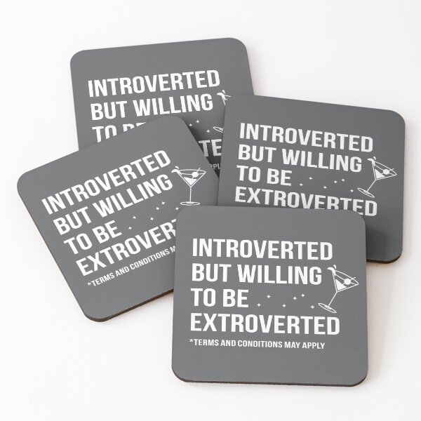 Item preview, Introvert Willing To Be Extrovert designed and sold by Plan8.