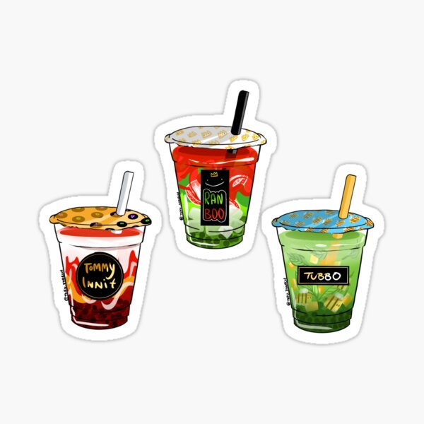 Bench Trio Bubble Tea Mini Sticker Set Sticker