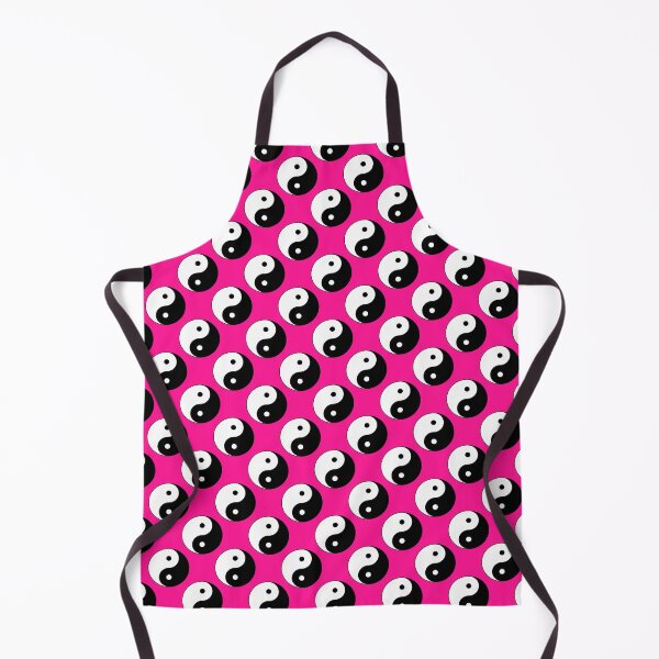 Item preview, Yin And Yang Repeating Pattern (Deep Pink Background) designed and sold by Pendy777.