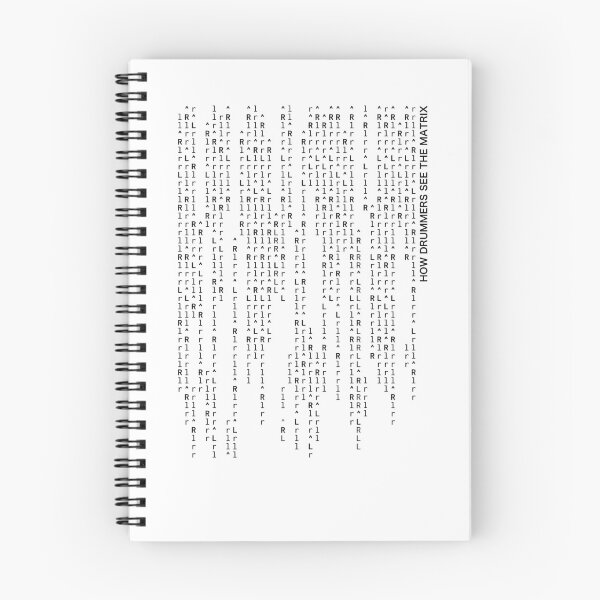 Item preview, How Drummers See The Matrix (black text) designed and sold by Kendall Anderson.