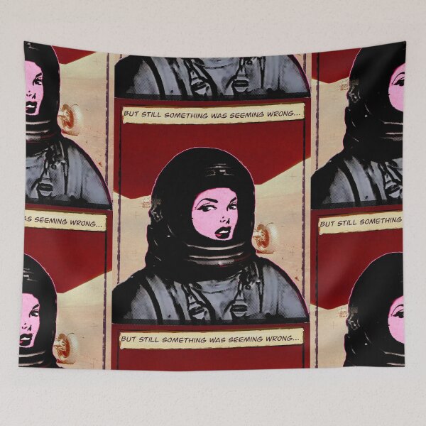 Artikelvorschau, Comic Mädchen Astronaut | Mondrover | Vintage-Ästhetik entworfen und verkauft von spinolator.