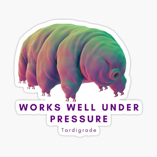 Item preview, Rainbow Tardigrade water bear under pressure designed and sold by Awesomefamily.