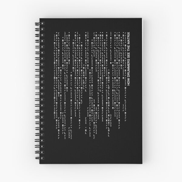 Item preview, How Drummers See The Matrix (white text) designed and sold by Kendall Anderson.