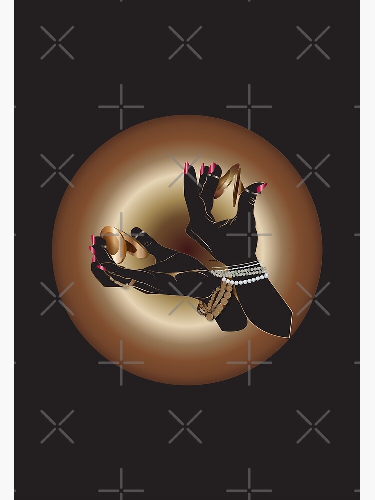 "Gold Cymbals Sound (Sajat in Arabic)" Poster for Sale by Nobiya